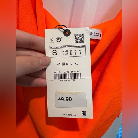 Bundle of 2 Zara Orange Tanks Size Small & Medium NWT - Picture 10 of 14